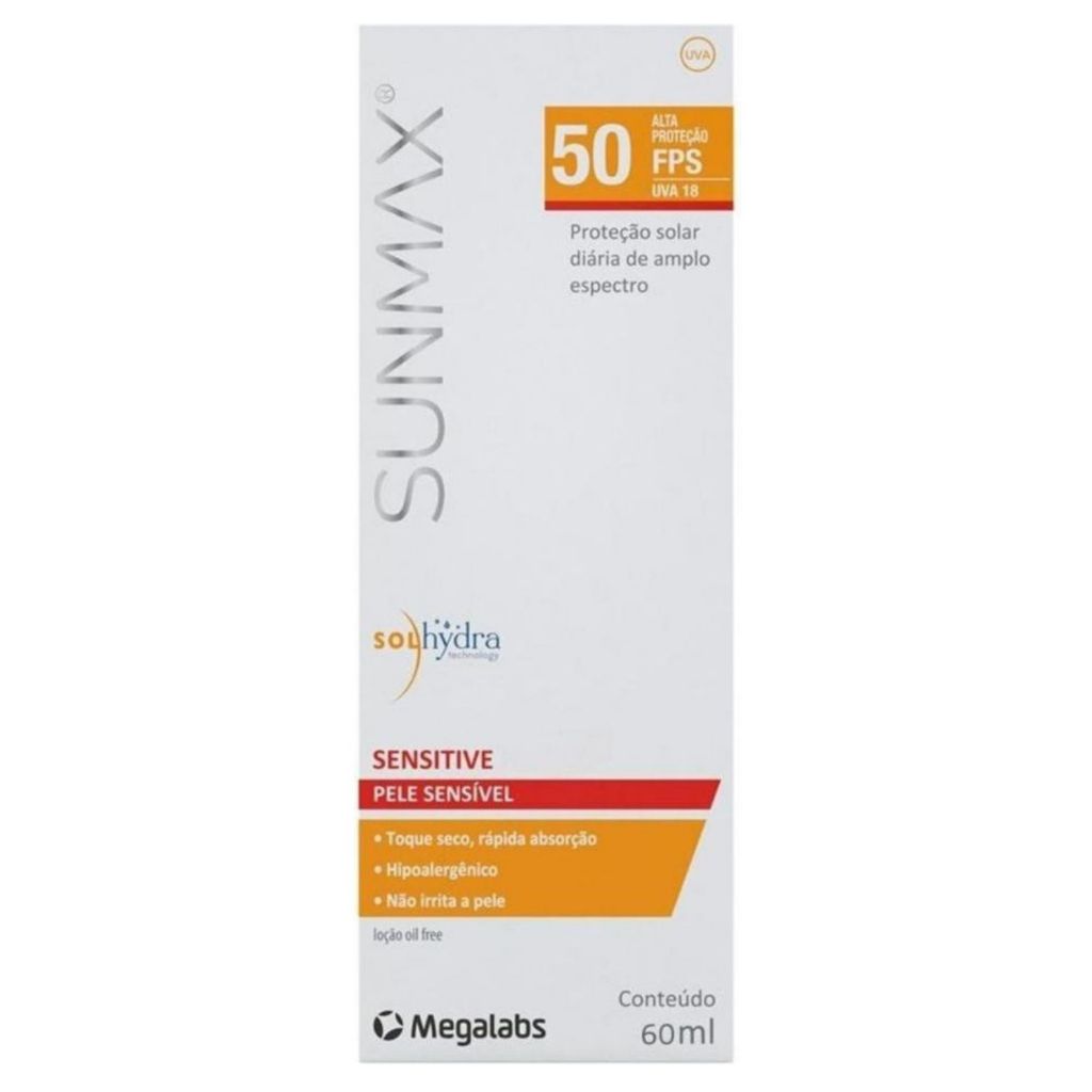 Protetor Solar Sunmax Fps 50 Sensitive 1 De 60 Ml | Shopee Brasil
