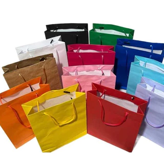 SURPRESA Sacola Surpresa Papel Alça Cordão Nylon - 17cm x 25cm x 06cm - Pacote com 10 unidades ARPEPEL