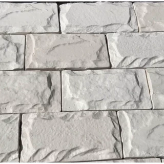 10 Forma 3d Tijolinho Rústico Rock face 10x20cm Abs 2mm Molde 3d para Gesso/cimento F313