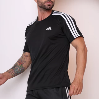 Camiseta Camisa Masculina de Dry-Fit para Academia Exercício