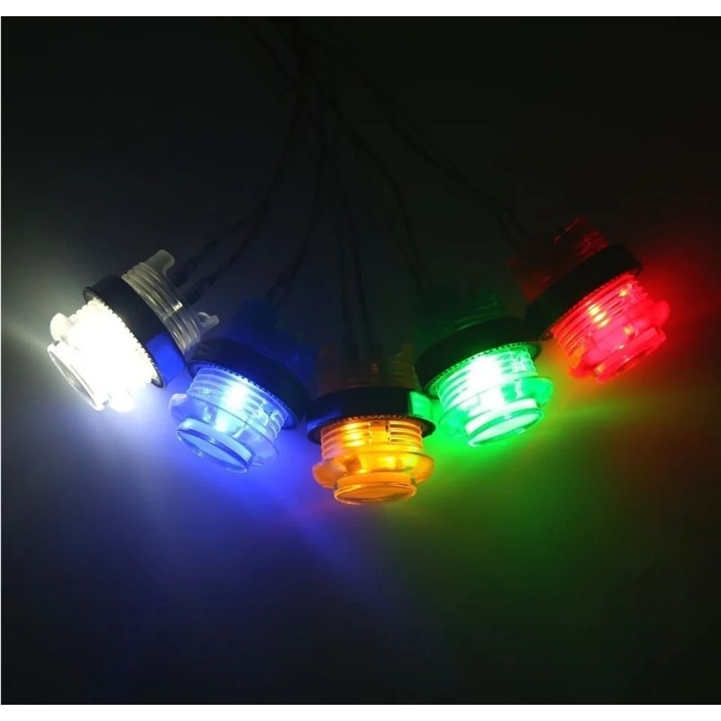 Botão De Leds 5v Arcade Redondo 28mm | Shopee Brasil