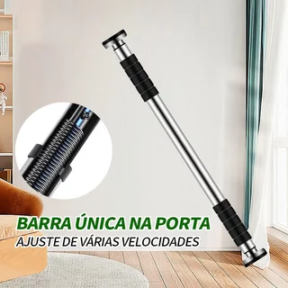 Barra de Flexão Regulável para Porta Exercícios Treino 60 a 100Cm Fixa Barra De Elevação