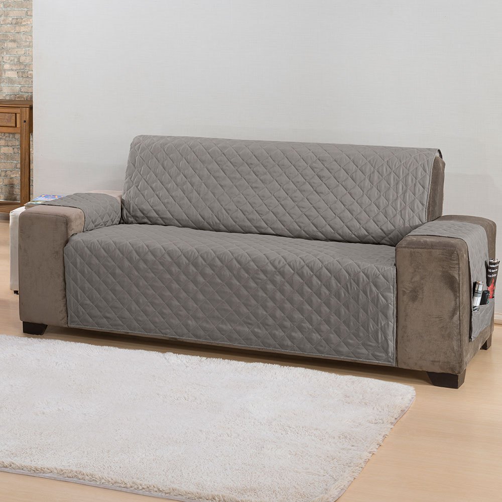 Protetor de Sofá Classic 4 Lugares Padrão Matelado Decoração