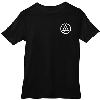 Camisa Camiseta Linkin Park Banda de Rock Unissex 100% Algodão Logo Peito Pequeno