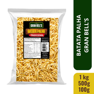 Batata Palha Fina Sequinha e Crocante 1kg Gran Bell’s