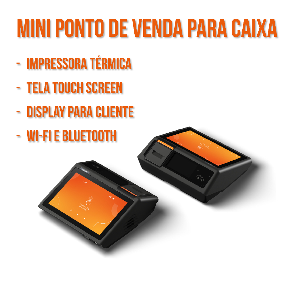 Mini PDV Atendimento Touchscreen Android c/ Impressora | Shopee Brasil