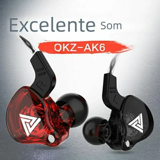 fone de ouvido , qkz ak6 com fio , ótimo para jogos