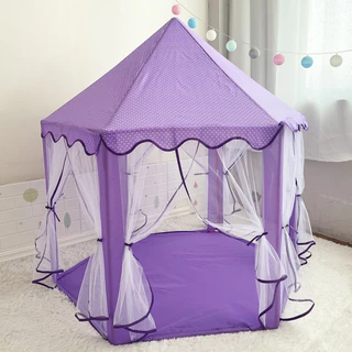 Tenda infantil castelo de princesa roxa transportável grande divertidade aventura e imaginação casinha infantil em Oferta na Shopee