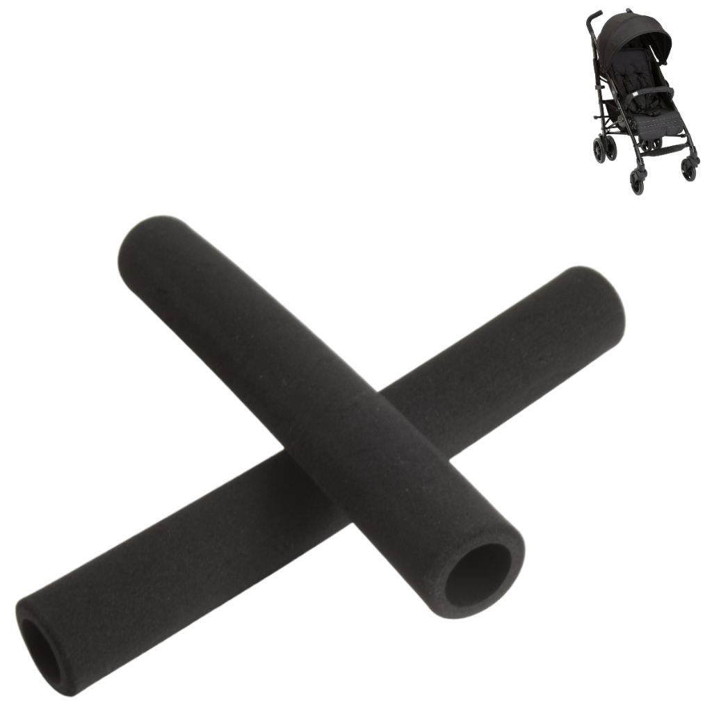 PAR DE MANOPLA DE ESPUMA CINZA PARA CARRINHO DE BEBÊ LITEWAY 2 E 3 CHICCO