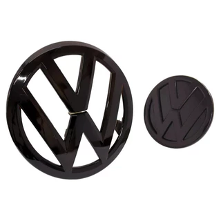 Kit Emblemas Dianteiro Traseiro Preto Vw Up Tsi Mpi 2014/22