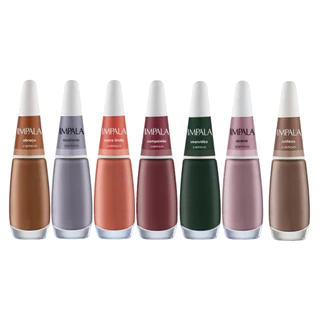 Esmalte Impala Coleção A Cor Da Sua Moda 2.0 C/ 7 Cores