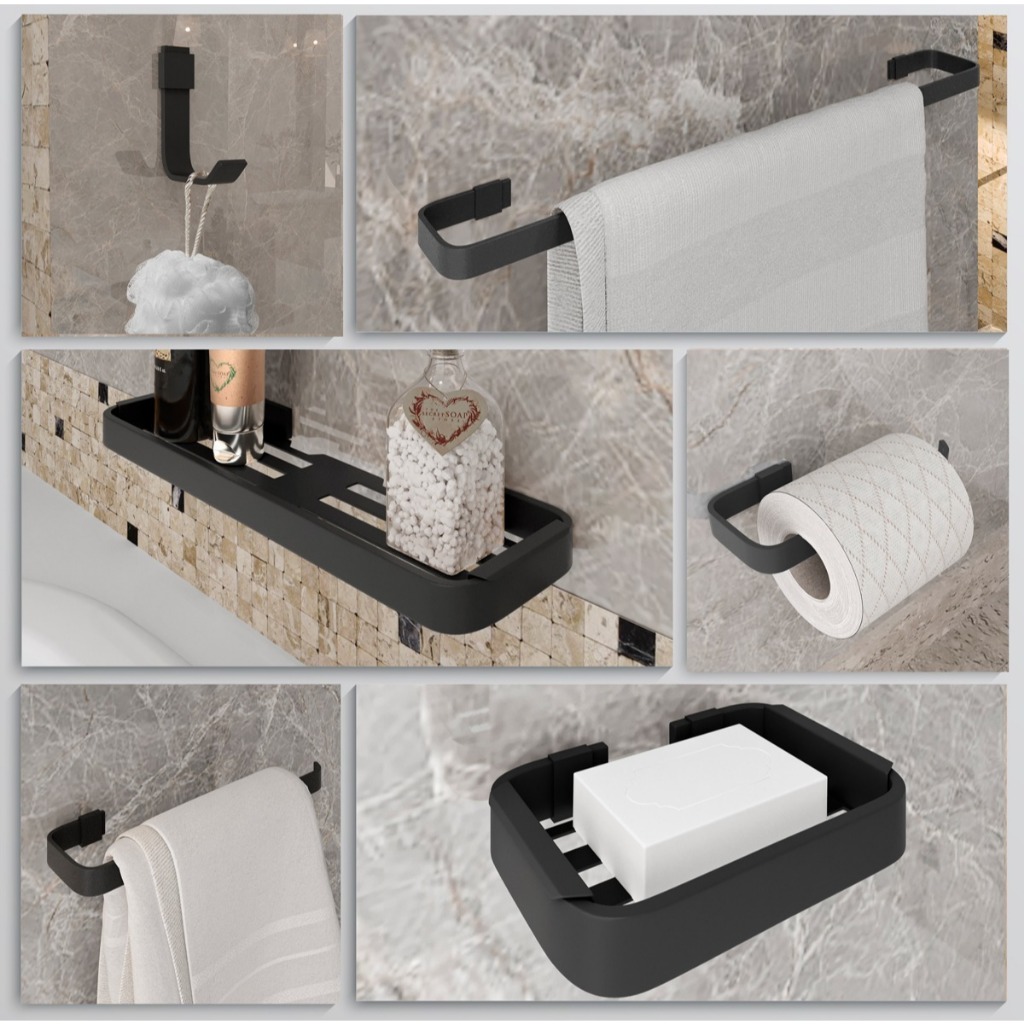 Kit Acessórios Para Banheiro C/ 6 Peças Várias Cores