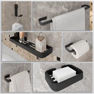 Kit Acessórios Para Banheiro C/ 6 Peças Várias Cores