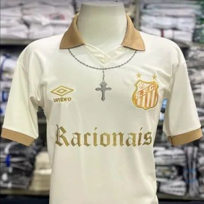 UNIFORME TIME SANTOS EDIÇÃO RACIONAIS COM A LETRA DA MUSICA NAS COSTAS!!
