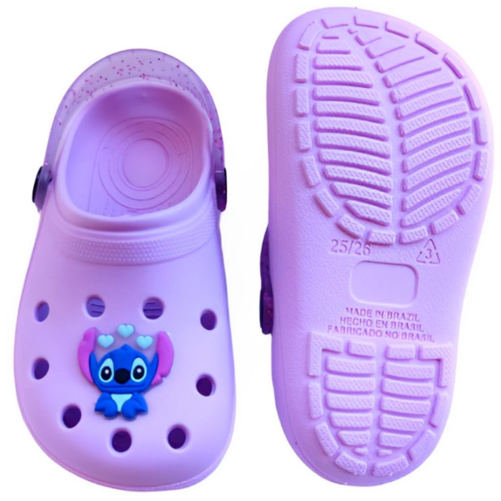 Babuche Infantil Menina Stitch Premiun Macio confortavel nao causa alergia