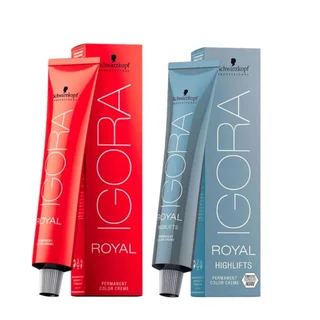 Kit Igora 12.0 Highlifts Super Clareador Natural 60g e 9.7 Louro Extra Claro Cobre 60g