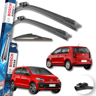 Kit 3 Palhetas Limpador De Parabrisa Dianteiro + traseiro Especifica Up 2014 2015 2016 17 18 19 2020