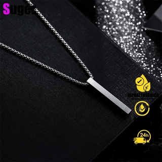 Colar de aço de titânio design de coluna personalizado masculino pingente de aço inoxidável acessórios hip-hop novas jóias
