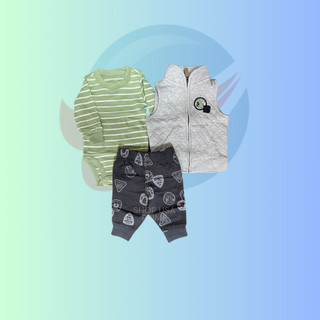 Kit de Frio Três Peças Carter's - Colete em Oferta na Shopee