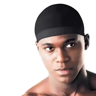 2 e 4 Toucas De Pressão Wave Cap Cabelo Afro Ondas 360 Waves touca nero touca para tranças.