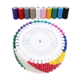 Kit Alfinete 480 Pç com 20 Carretéis Linha de Costura em Oferta na Shopee