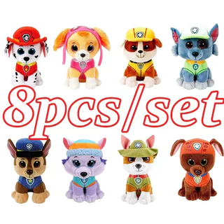 Boneco De Pelúcia Flexível Expen Chase Rubble Zuma Skye Patrulha Canina/Brinquedo Para Crianças