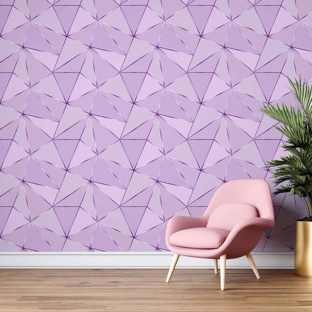 Papel De Parede Adesivo Zara Tons de Lilás Pastel - Vinil Autocolante ...