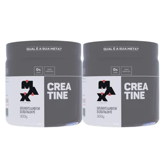 2x Creatina Monohidratada Pura 300g - 100% Pura - Max Titanium