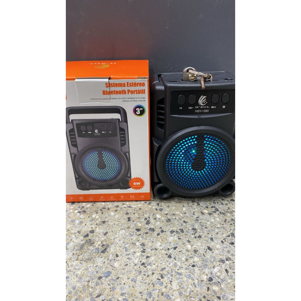 Super caixinha de som, pequena e potente, led, bluetooth pendrive e micro sd