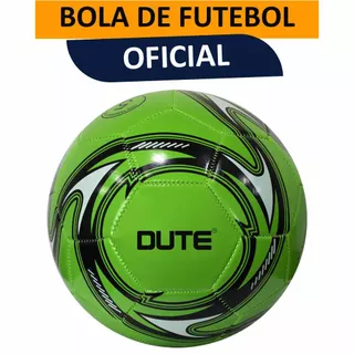 Bola de Futebol Tamanho Oficial Número 5 Costurada Couro Sintético Verde