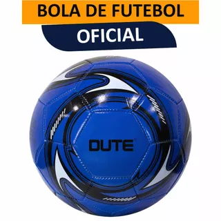 Bola de Futebol Tamanho Oficial Número 5 Costurada Couro Sintético Azul