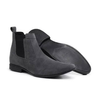 Bota Chelsea Masculina Cinza Botina Casual