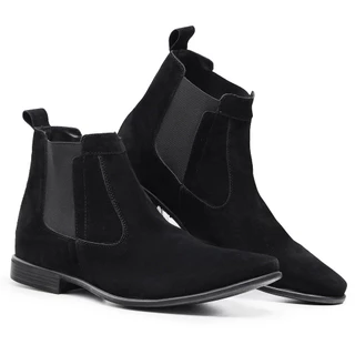 Bota Chelsea Preta Botina Masculina Casual