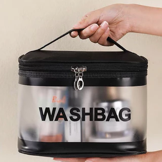 Nécessaire Frasqueira Transparente WashBag em Oferta na Shopee