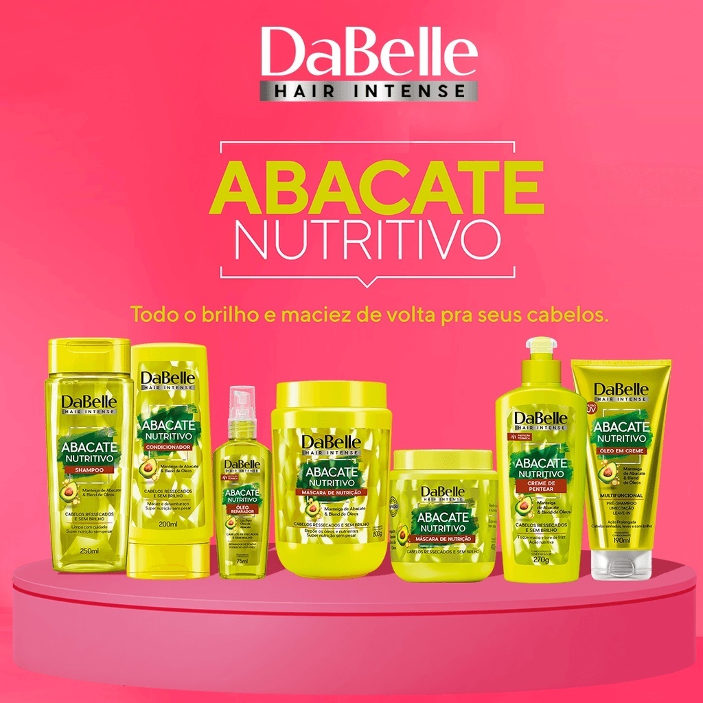 Kit DaBelle Hair Intense Abacate Nutritivo Shampoo 250ml ...