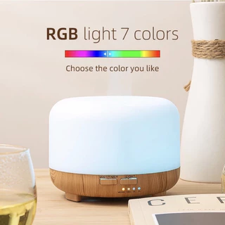 Difusor Umidificador 300ml Aromatizador Umidificador Ultrassônico Led Madeira