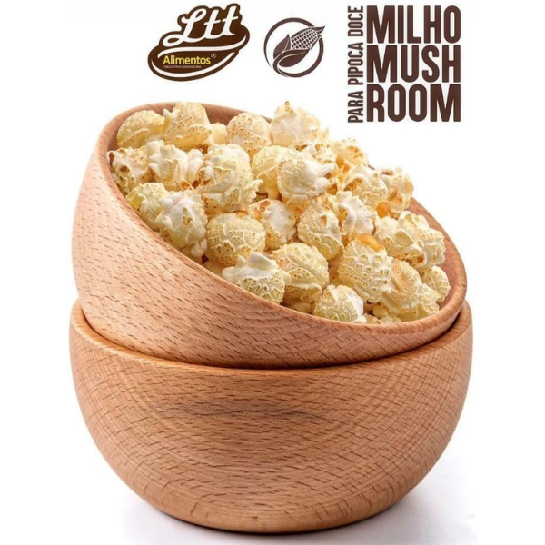 Milho de Pipoca Redonda Gourmet Tipo Mushroom 500g LTT ALIMENTOS ...