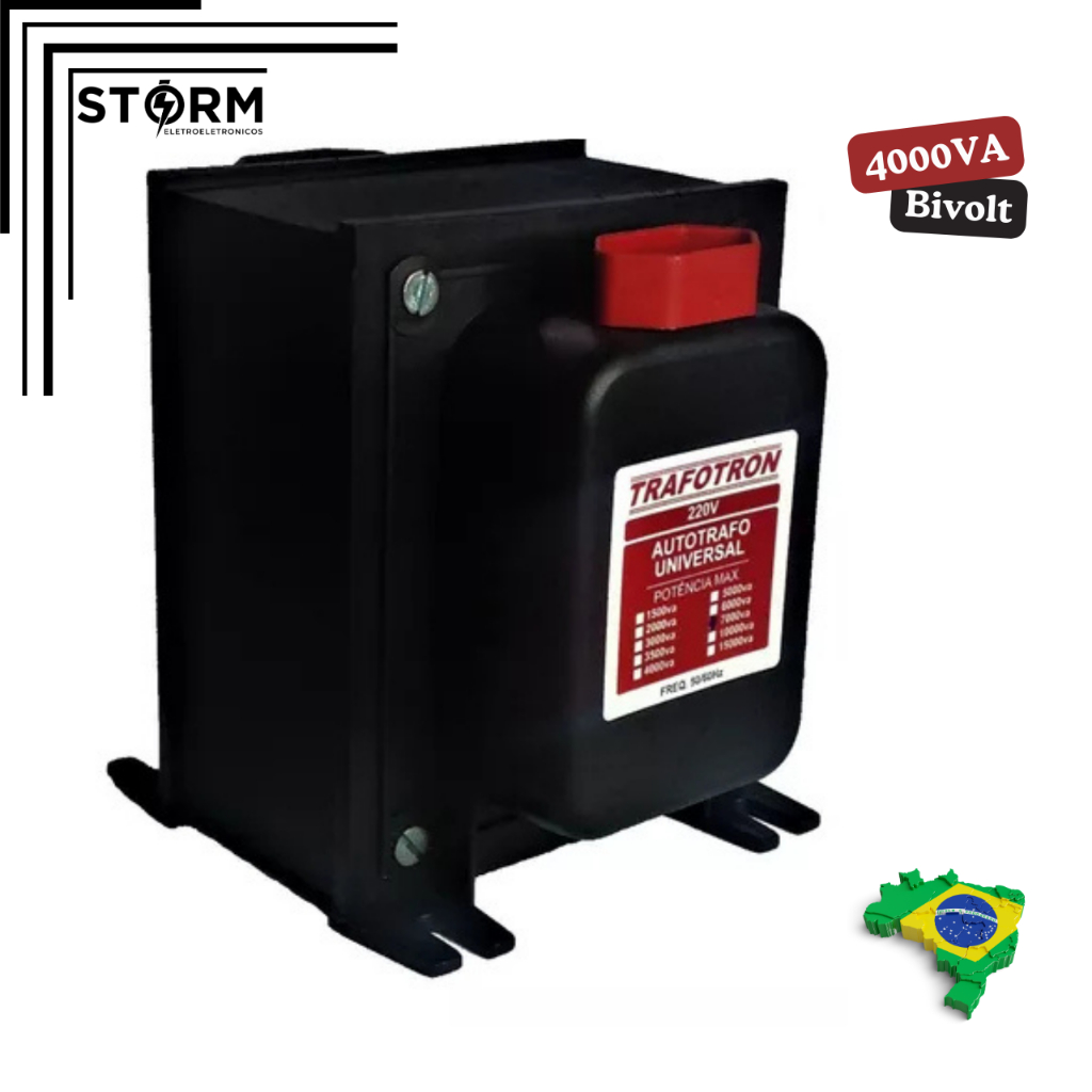 Transformador 4000va 110/220 para ar condicionado 10,000btus | Shopee ...