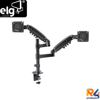Suporte ELG Fh160n De Mesa Para Tv Monitor Preto De 17 Até 27 Polegadas