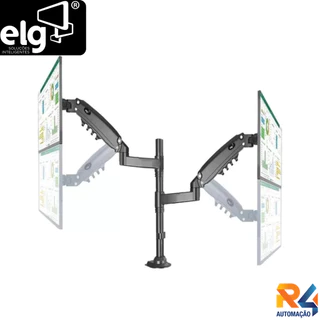 Suporte de Mesa Vertical Para 2 Monitores Articulado Fh160n ELG