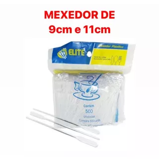 Mexedor de café e drink de 9cm e 11cm com 500uni, 1000uni e 1500uni