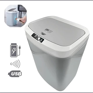 Lixeira Sensor Automático Banheiro Cozinha Cesto De Lixo Inteligente 15 Litros Original Luatek