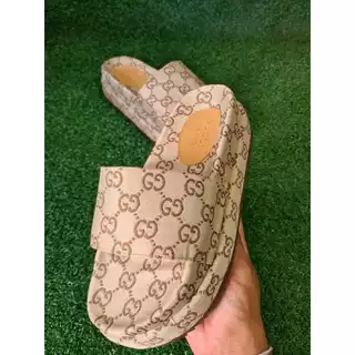 Gucci Nova Plataforma Chinela Sandália Clássicas de Moda Feminina Casual