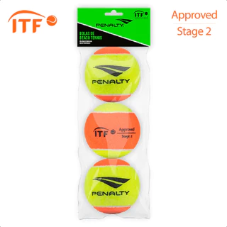 Kit com 3 Bolas de Beach Tennis Penalty Tenis Praia Stage 2