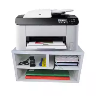 Suporte para impressora organizador de mesa 100% mdf