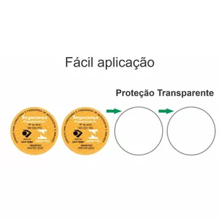 Adesivo inmetro 2022 2 unidades + 2 proteção transparente (4 unidades no total)
