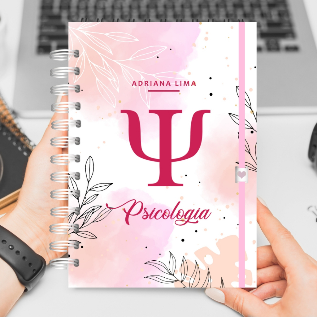 Caderno personalizado com nome Psicóloga Psicologia | Shopee Brasil