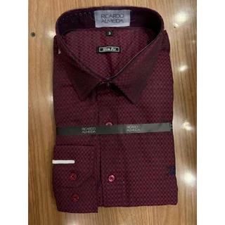 Camisa Social Ricardo ALM Quadriculada - Manga Longa