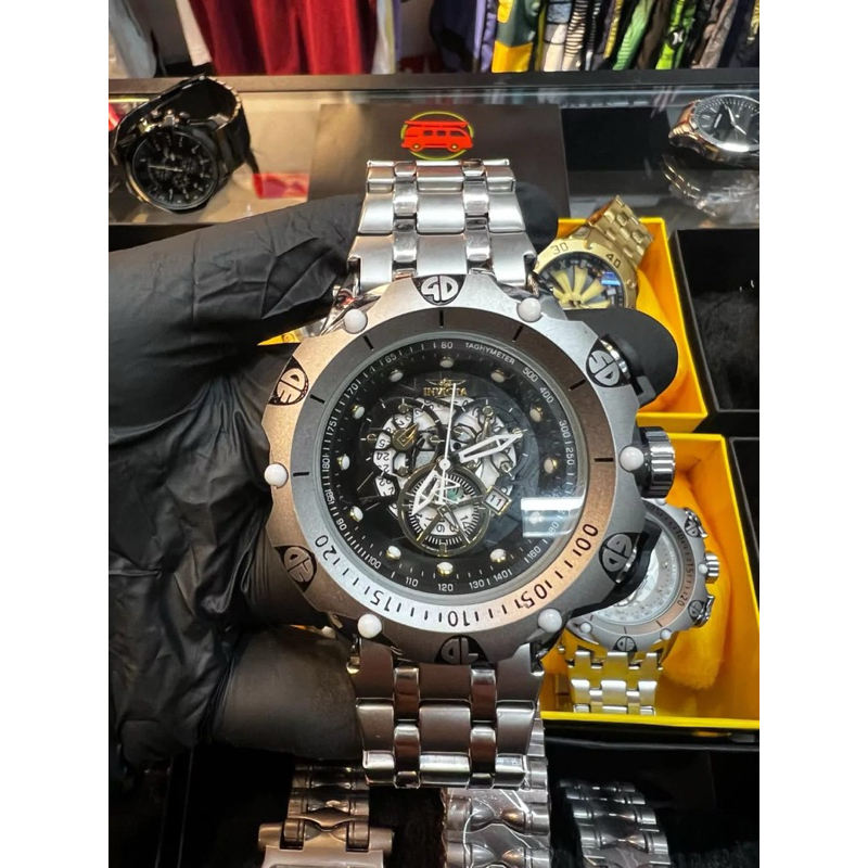 Invicta Masculino hybrid iron man dourado A prova d’água Acompanha ...