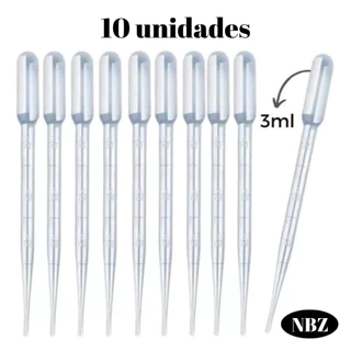 Pipeta Plastica Pasteur Conta Gotas 3 ML Com Marcador de ml Kit 3 5 10 Conta Gotas